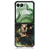 thunder Goku Black X9332 Motorola Moto Razr+ Plus 2024/2025 Case, Motorola Razr 50 Ultra/50s Ultra Case