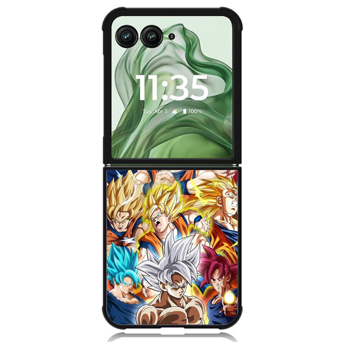 Goku transformations X9330 Motorola Moto Razr+ Plus 2024/2025 Case, Motorola Razr 50 Ultra/50s Ultra Case