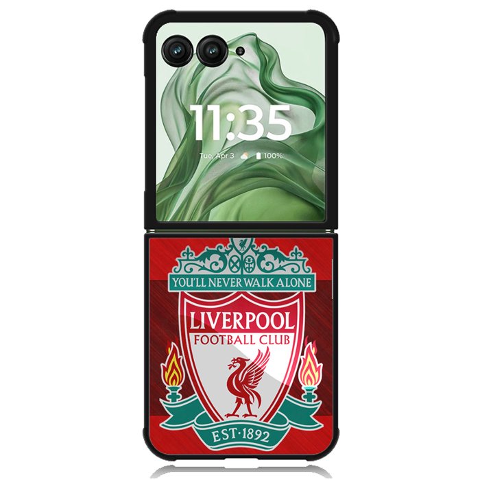 Liverpool FC X9326 Motorola Moto Razr+ Plus 2024/2025 Case, Motorola Razr 50 Ultra/50s Ultra Case