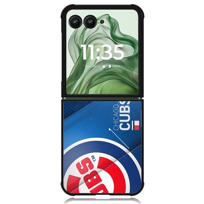 Chicago Cubs X9324 Motorola Moto Razr+ Plus 2024/2025 Case, Motorola Razr 50 Ultra/50s Ultra Case