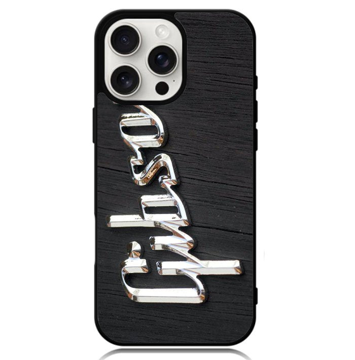 Gibson Raised logo Chrome Case iPhone 16 Pro Max BC0962