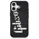 Gibson Raised logo Chrome Case iPhone 16 BC0962