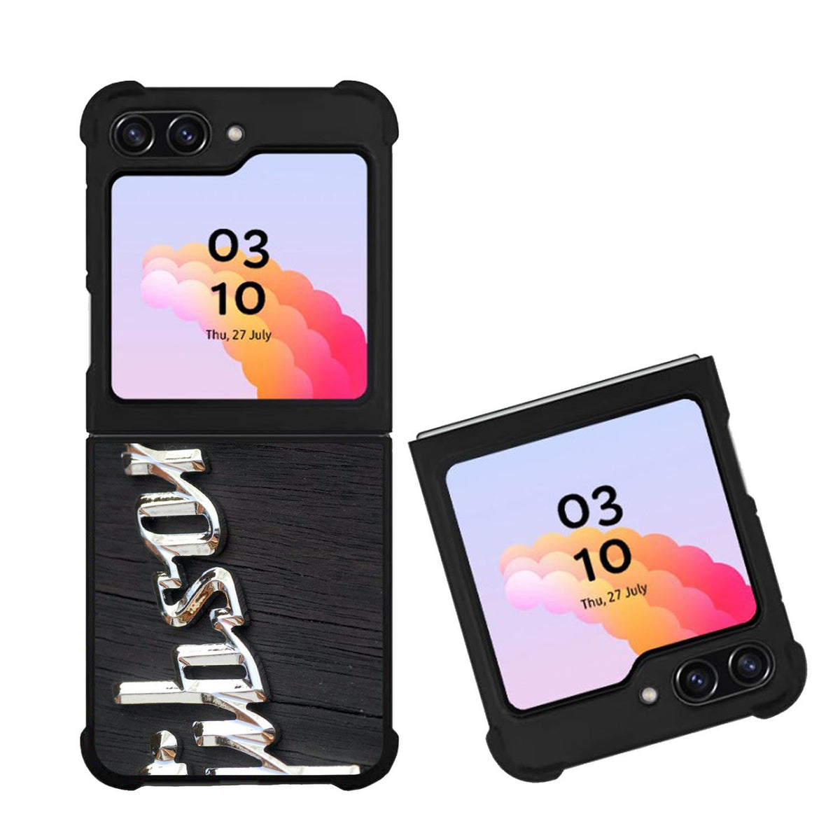 Gibson Raised logo Chrome Case Samsung Galaxy Z Flip 5 5G BC0962