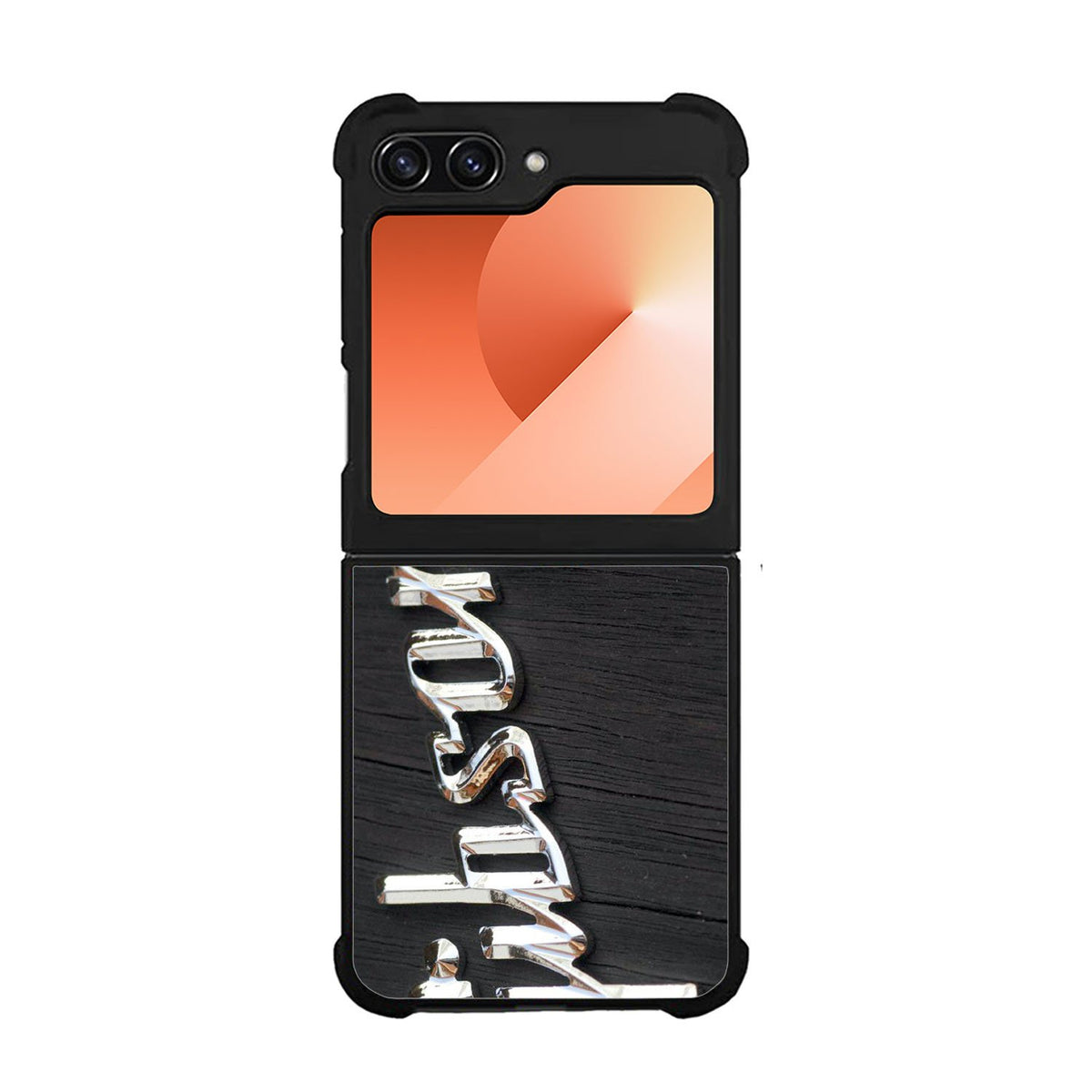 Gibson Raised logo Chrome Case Samsung Galaxy Z Flip 6 5G BC0962
