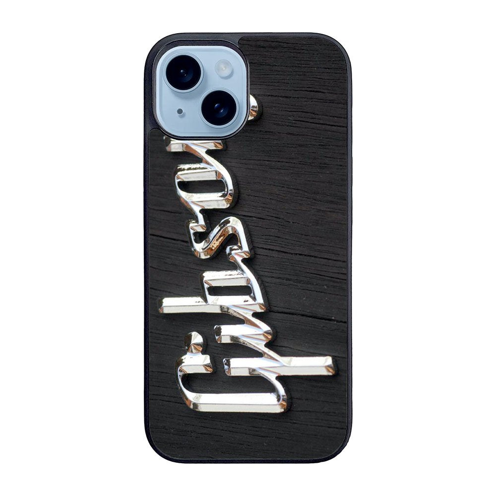 Gibson Raised logo Chrome Case iPhone 15 BC0962