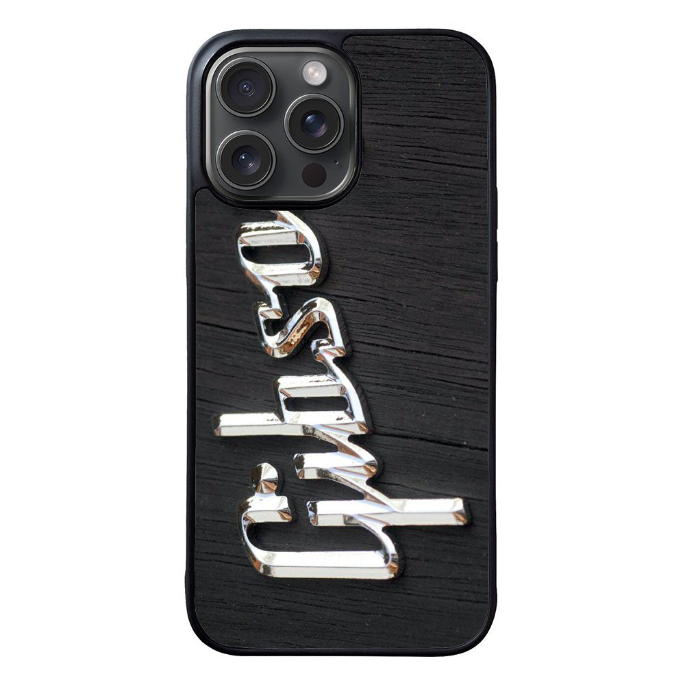 Gibson Raised logo Chrome Case iPhone 15 Pro BC0962