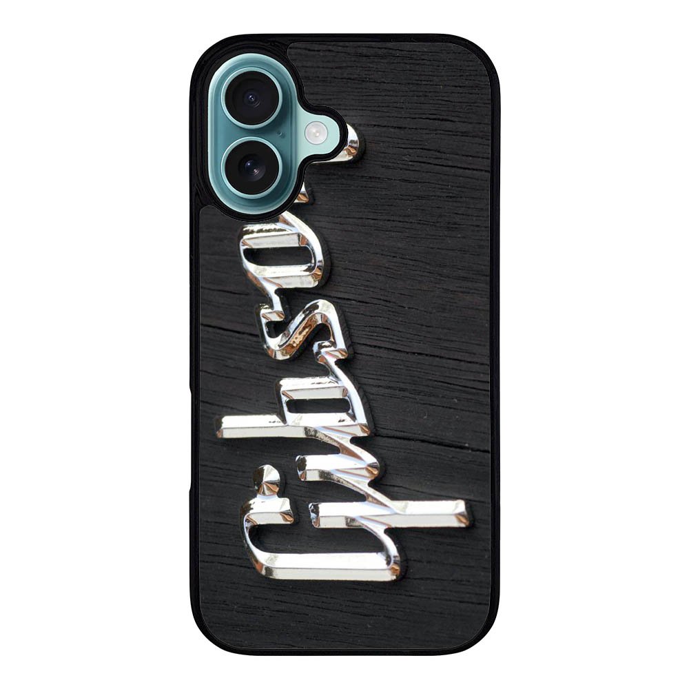 Gibson Raised logo Chrome Case iPhone 16 Plus BC0962