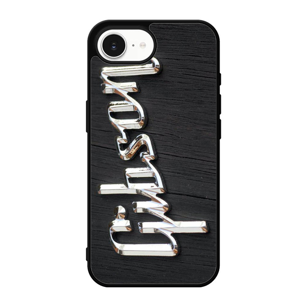 Gibson Raised logo Chrome iPhone 16e Case BC0962