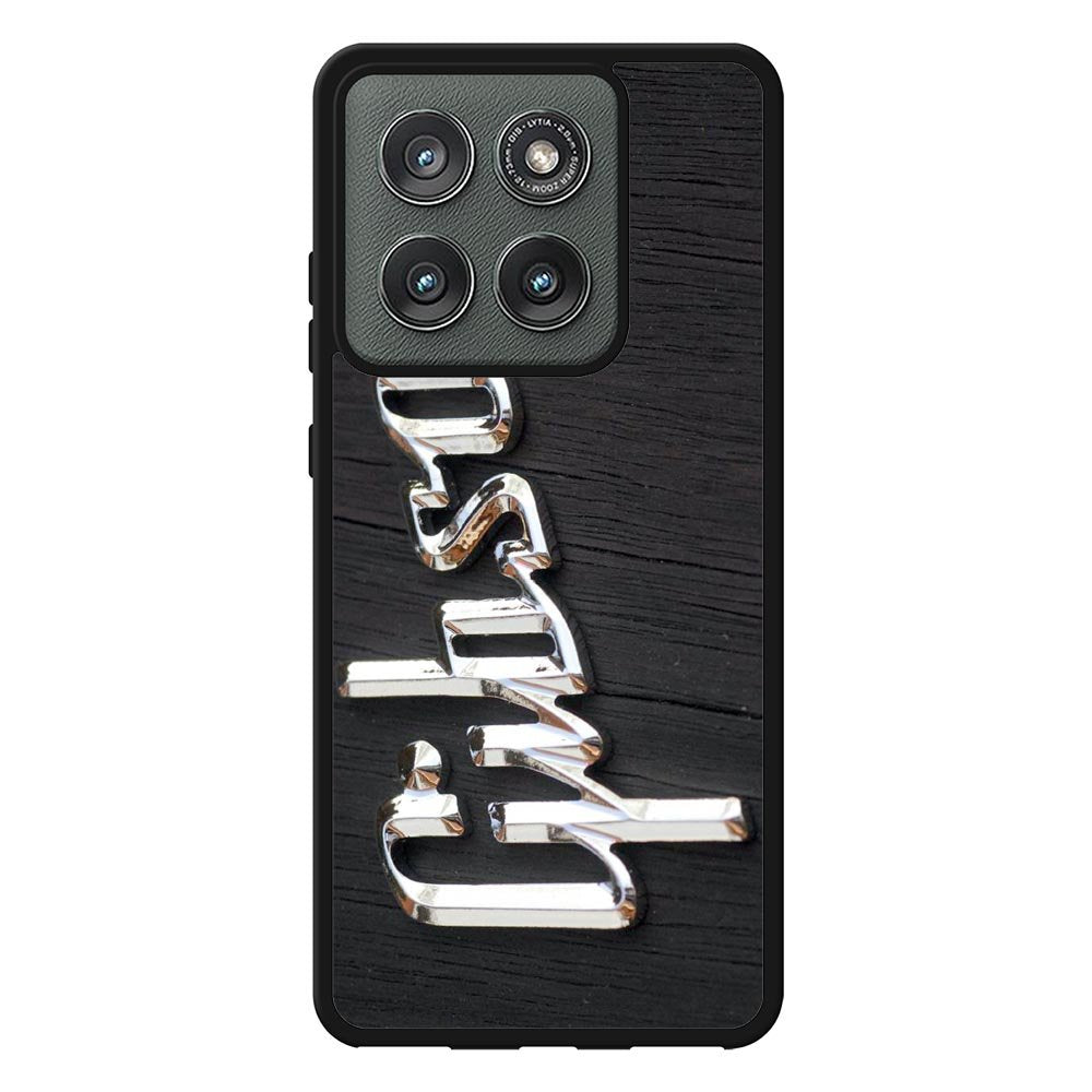 Gibson Raised logo Chrome Case Motorola Moto Edge 2025 BC0962