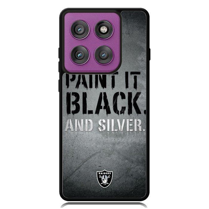 Oakland Raiders Logo X9992 Motorola Moto Edge 2025 | Moto Edge 60 Fusion | Moto Edge 60 Pro Case