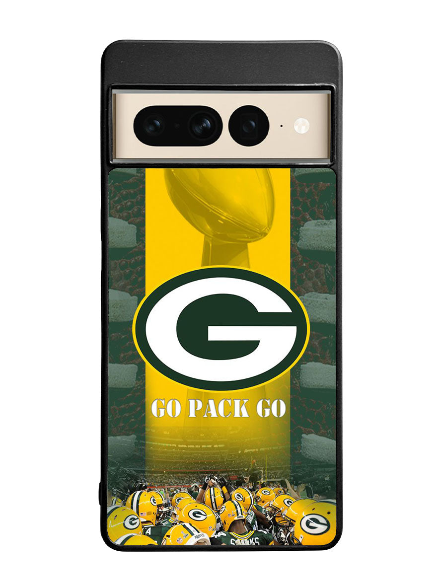 green bay packer wall border Google Pixel 7 Pro Case