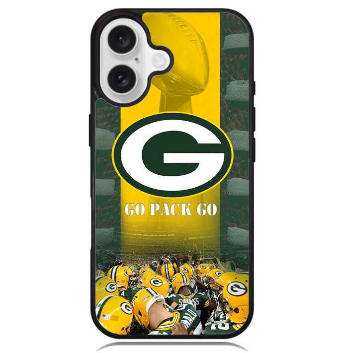 green bay packer wall border X9984 iPhone 16 Plus Case