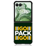 Green Bay Packers X9983 Motorola Moto Razr+ Plus 2024/2025 Case, Motorola Razr 50 Ultra/50s Ultra Case