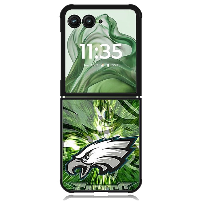 Philadelphia Eagles X9982 Motorola Moto Razr+ Plus 2024/2025 Case, Motorola Razr 50 Ultra/50s Ultra Case