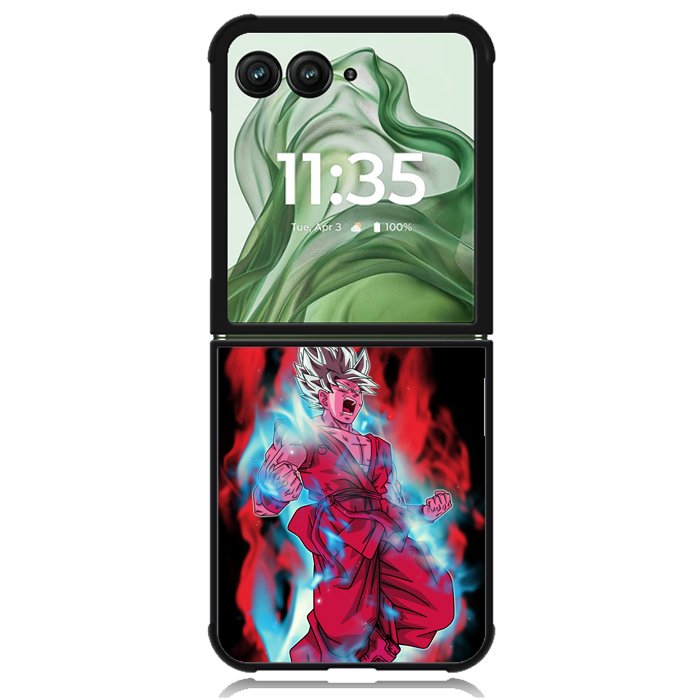 goku super saiyan blue kaioken x10 X5277 Motorola Moto Razr+ Plus 2024/2025 Case, Motorola Razr 50 Ultra/50s Ultra Case