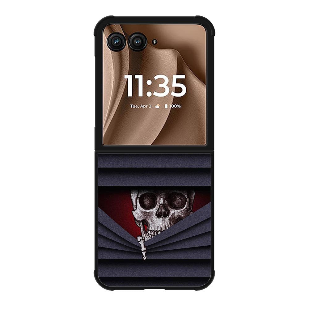 funny skull Motorola Moto RAZR Plus 2025 Case FE0299