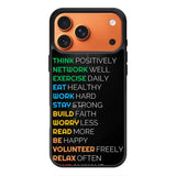 Daily motivation iPhone 17 Pro Max Case FE0200