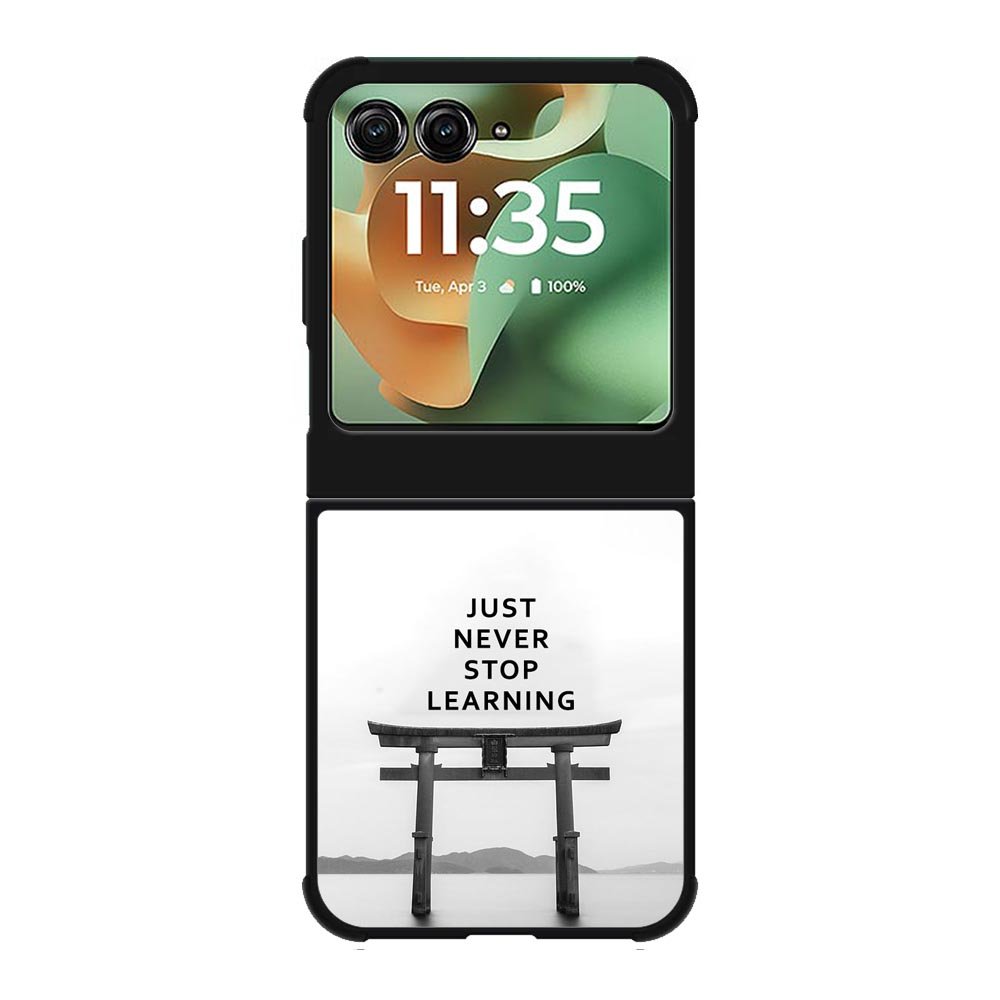 Never stop learning Motorola Moto RAZR 2025 Case FE0465