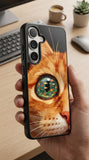 Dreamy Cat Glance Protective Case Compatible with iPhone, Samsung & Google Pixel GH0002
