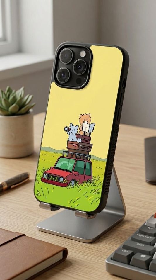 Little Happy Journey Protective Case Compatible with iPhone, Samsung & Google Pixel GH0005