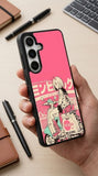 Pink Scooter Girl Protective Case Compatible with iPhone, Samsung & Google Pixel GH0007