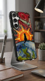 Cosmic Cat Observer Protective Case Compatible with iPhone, Samsung & Google Pixel GH0016