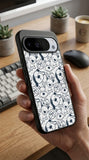 Playful Puppy Pattern Protective Case Compatible with iPhone, Samsung & Google Pixel HG0006