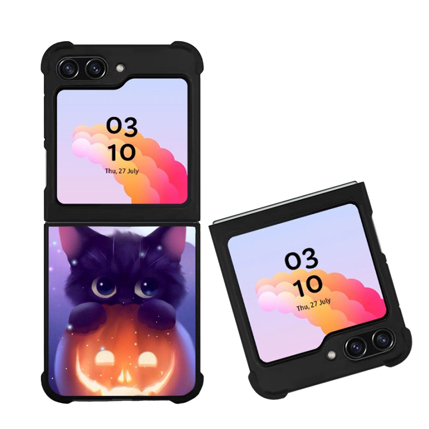 Halloween Cat Case Samsung Galaxy Z Flip 5 5G BC2130