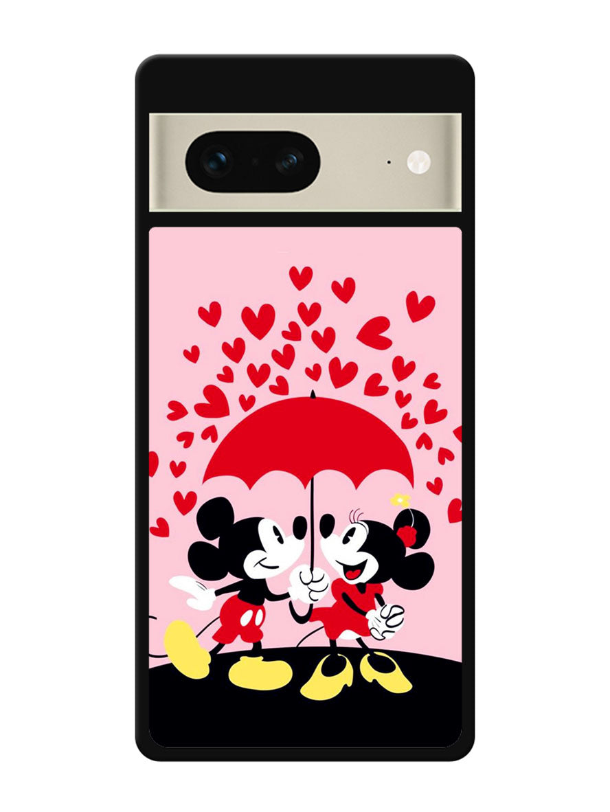 Mickey And Minnie Mouse Rain Love Google Pixel 7 Case
