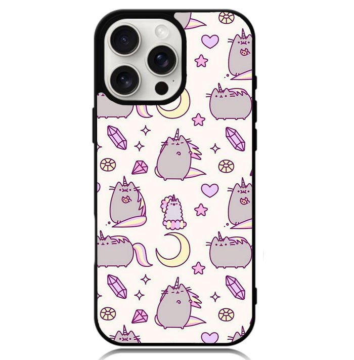 Pusheen Kawai Cute Case iPhone 16 Pro Max BC2034