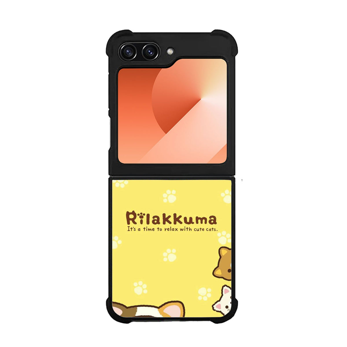 Rilakkuma With Cute Cats Case Samsung Galaxy Z Flip 6 5G BC2046