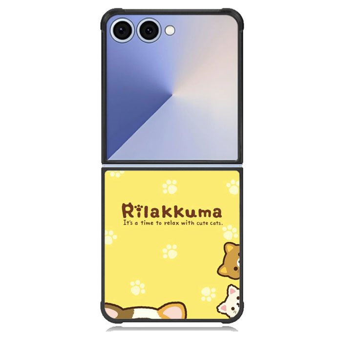 Rilakkuma With Cute Cats Samsung Galaxy Z Flip 7 Case BC2046