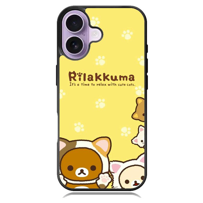 Rilakkuma With Cute Cats iPhone 17 Case BC2046