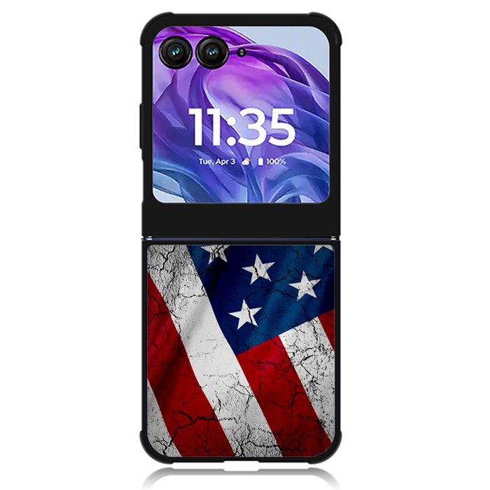 American Flag 2nd Motorola Moto Razr 2024 , Moto Razr 50 Case