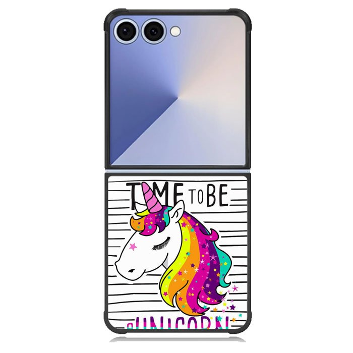 Time to be a Unicorn Samsung Galaxy Z Flip 7 Case BC2012