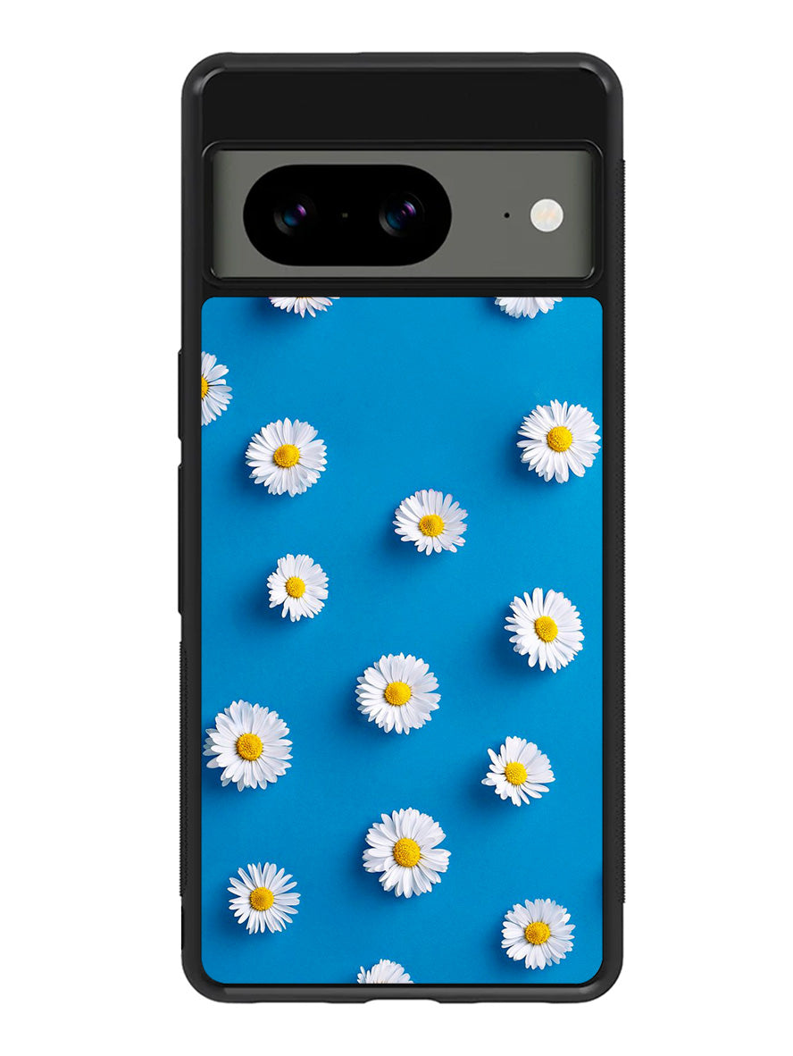Daisy Blue Background Google Pixel 8a Case