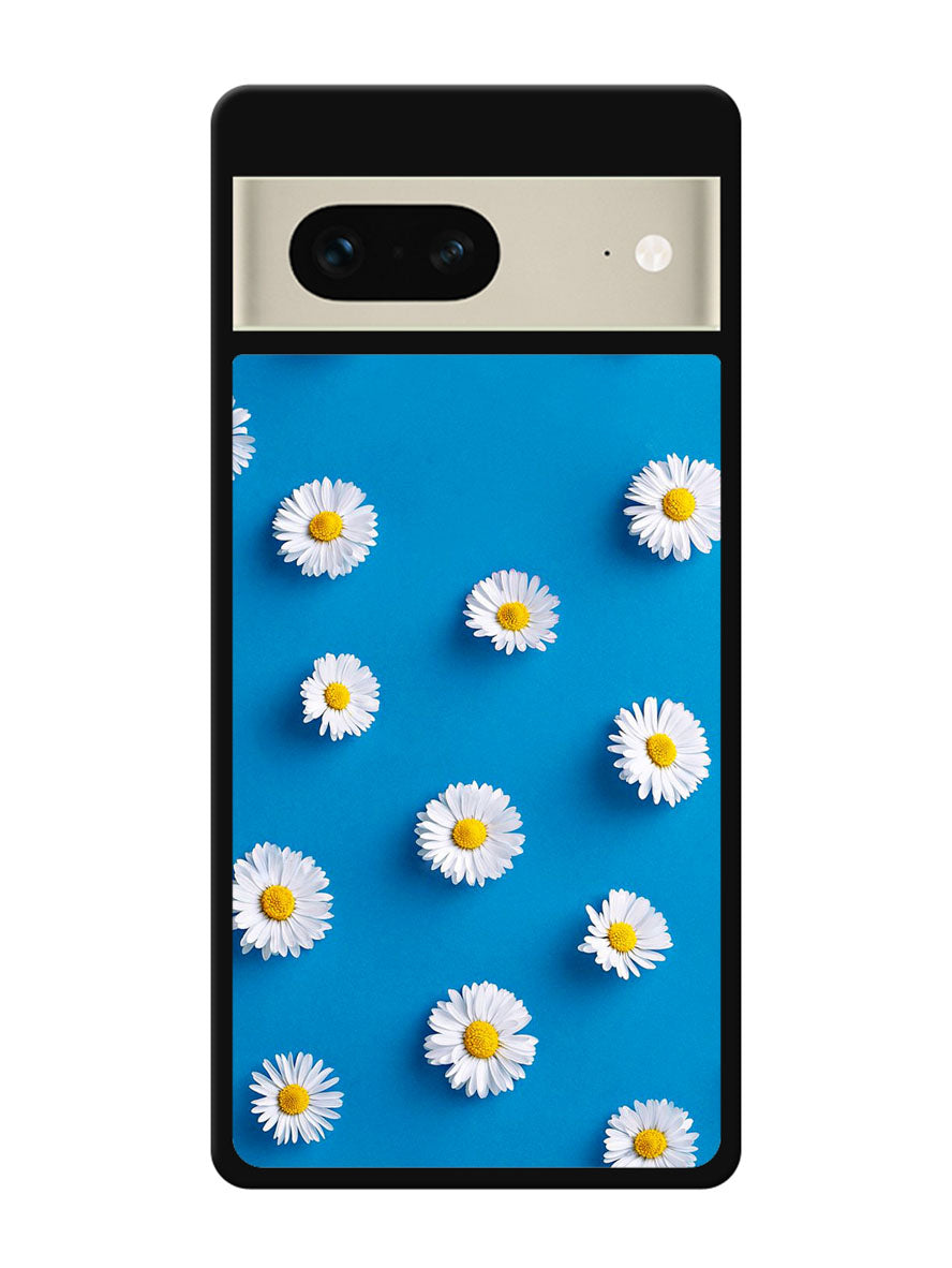 Daisy Blue Background Google Pixel 7 Case