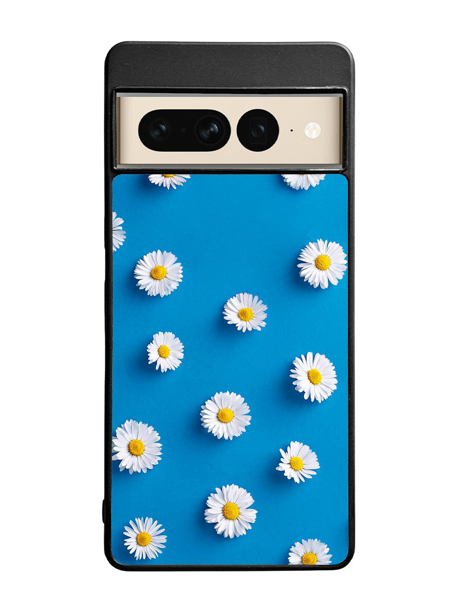 Daisy Blue Background Google Pixel 7 Pro Case