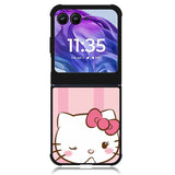 hello kitty cute pink Motorola Moto Razr 2024 , Moto Razr 50 Case