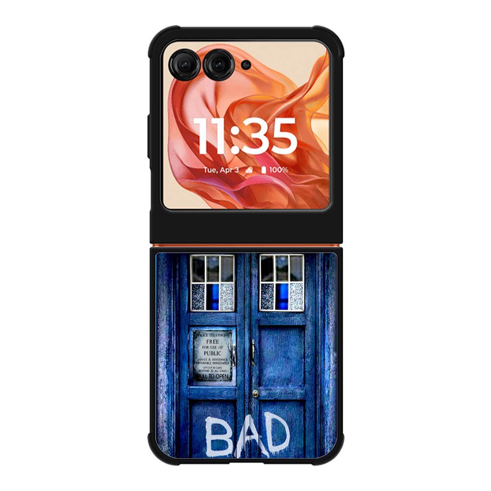 Doctor Who TARDIS Bad Wolf Blue Motorola Moto Razr 2025/2024 , Moto Razr 60/50 Case BC2201