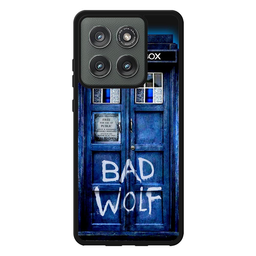 Doctor Who TARDIS Bad Wolf Blue Case Motorola Moto Edge 2025 BC2201