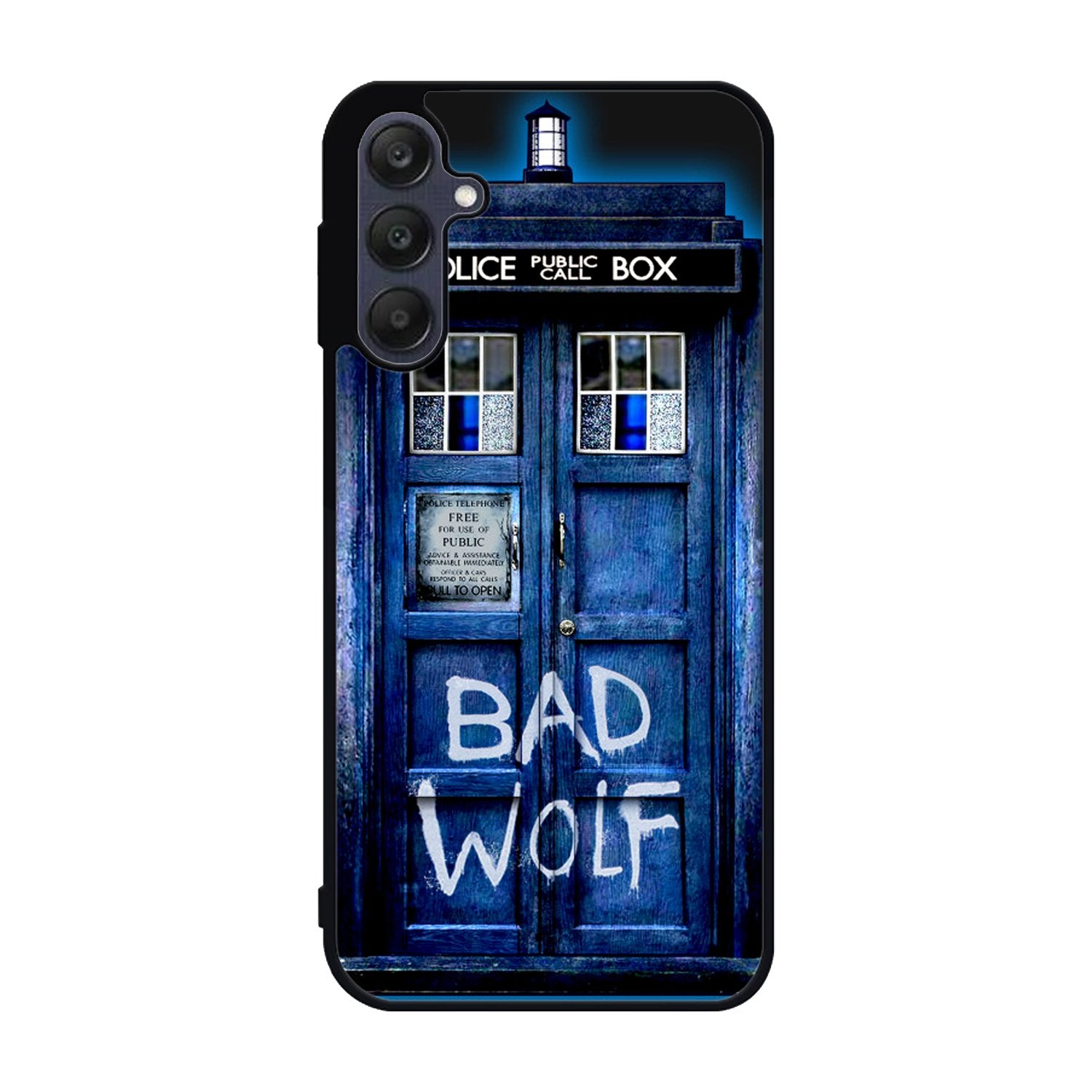 Doctor Who TARDIS Bad Wolf Blue Samsung Galaxy A25 5G Case BC2201