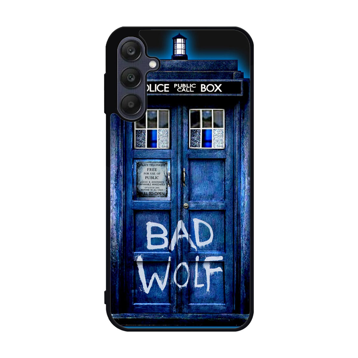Doctor Who TARDIS Bad Wolf Blue Samsung Galaxy A25 5G Case BC2201