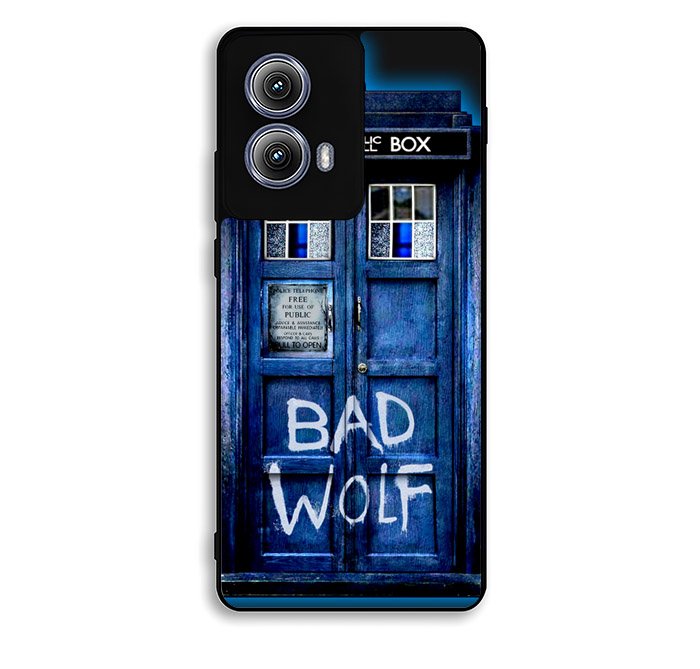 Doctor Who TARDIS Bad Wolf Blue Motorola Moto Edge 2024 Case FE6453