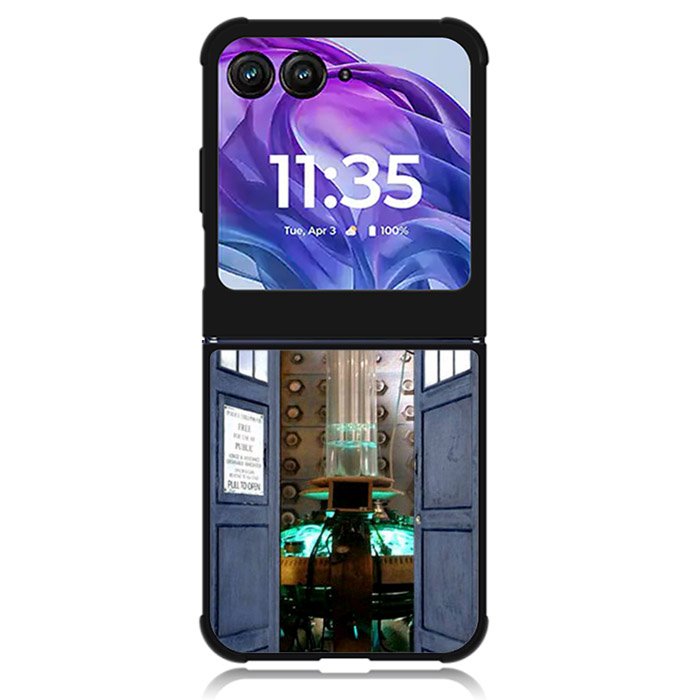 Doctor Who TARDIS Door Open Motorola Moto Razr 2024 , Moto Razr 50 Case