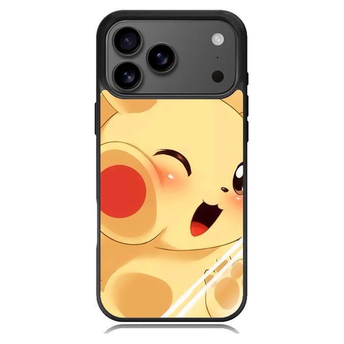 Pikachu Cute Pokemon iPhone 17 Pro Max Case BC2114