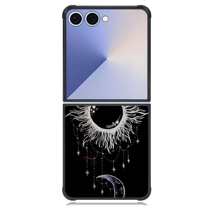Sun Moon And Stars Simple Samsung Galaxy Z Flip 7 Case BC1997