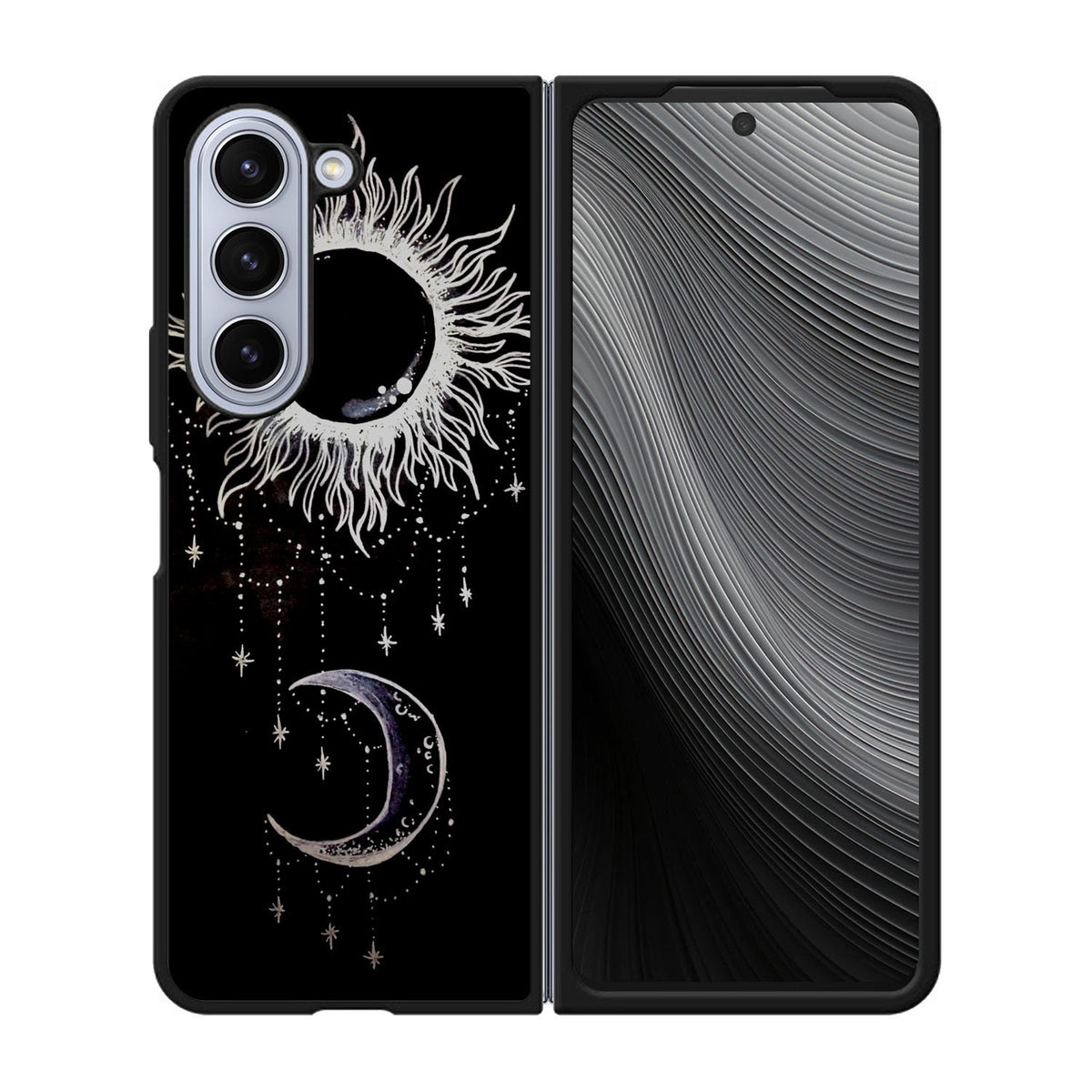 Sun Moon And Stars Simple Case Samsung Galaxy z Fold 5 5G BC1997