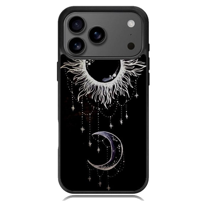 Sun Moon And Stars Simple iPhone 17 Pro Case BC1997