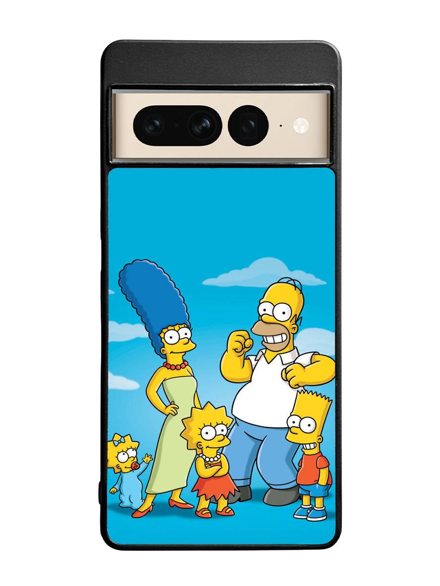 The Simpsons Group Google Pixel 7 Pro Case